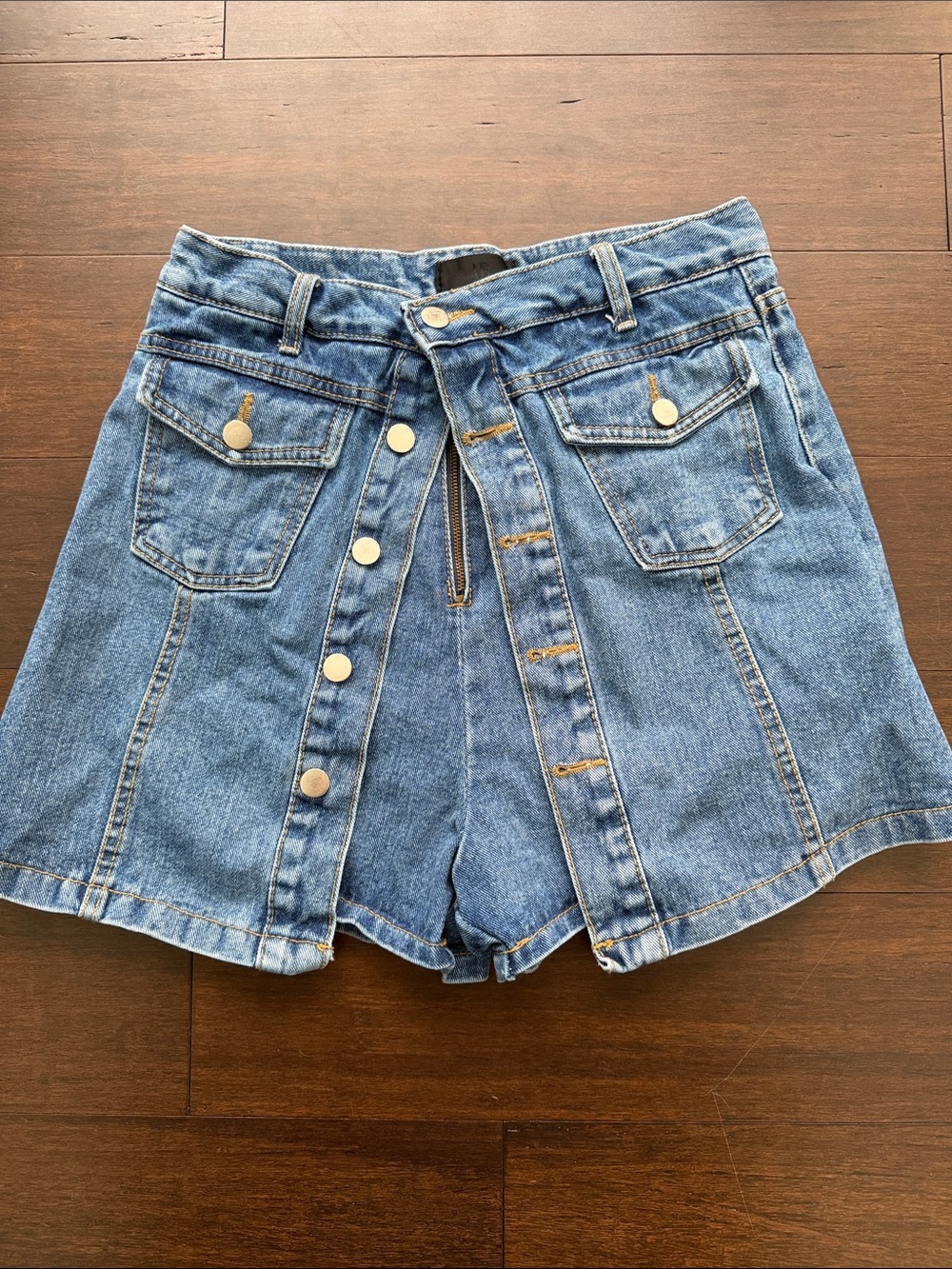 FRANKIE SHOP denim skort